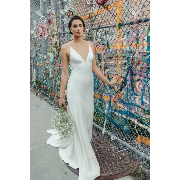 BHLDN Jenny Yoo Marnie Wedding Gown Size 12 - Picture 11 of 16